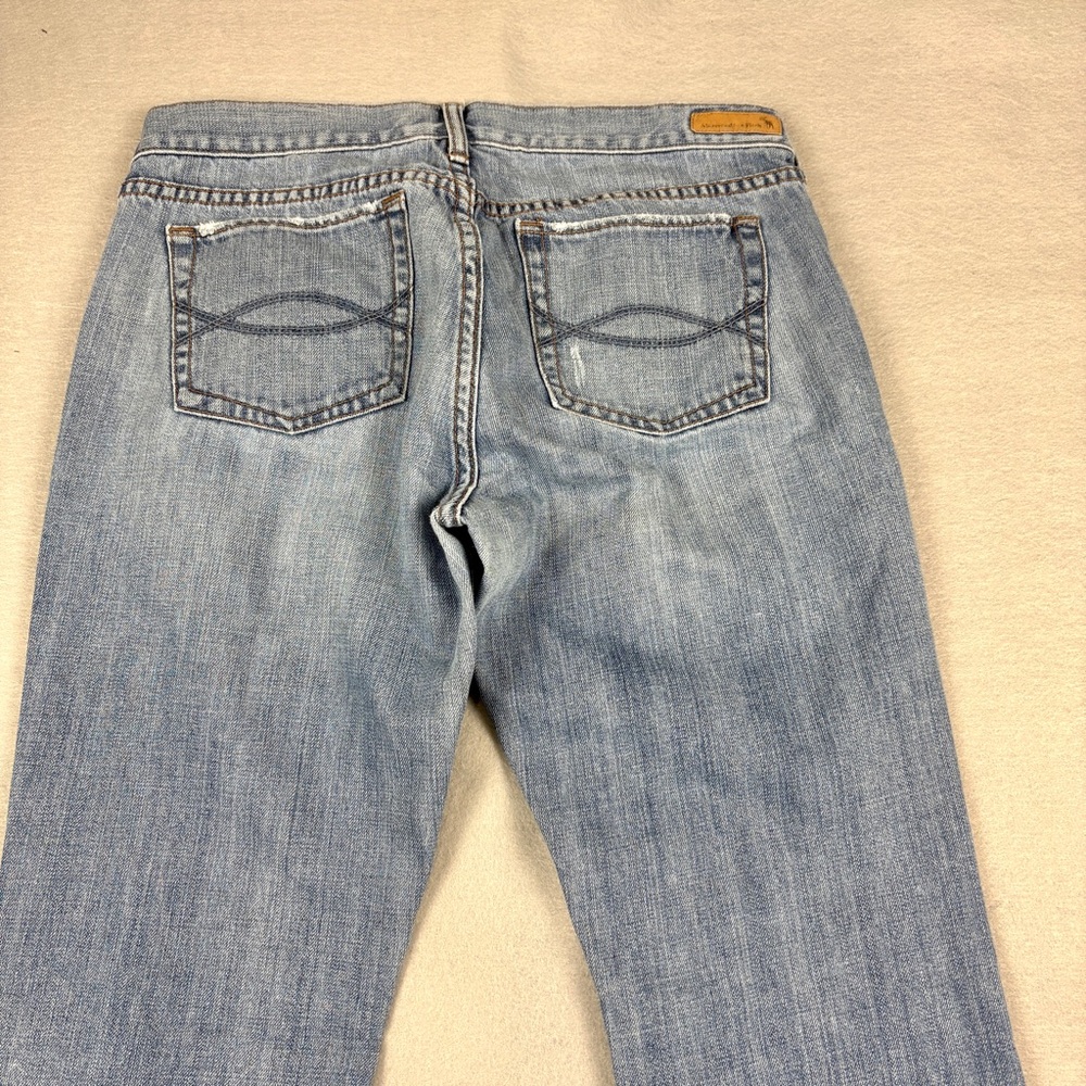 2000s Abercrombie & Fitch Low Rise Y2K Flare Leg Jeans - Picture 7 of 10